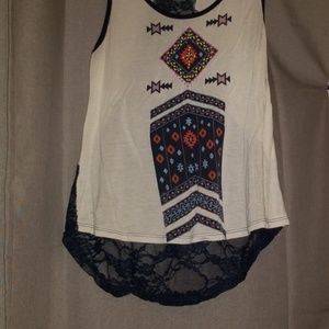 Lace tank top